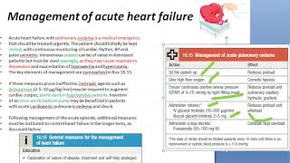 Medicine 485 c Heart failure TREATMENT Cardiac Congestive CCF Investigation Management Acute Chronic [upl. by Berke]