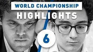 Carlsen vs Caruana Game 6 Highlights World Chess Championship 2018 [upl. by Prasad]