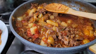 Home Cooking Like My Abuelas  RANCHERO BEEF WITH POTATOES  Bistec Ranchero Con Papas [upl. by Edmonds]