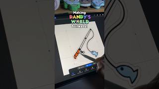 Making Finn’s Fishing Rod Trinket 🎣✨ dandysworld cardboardcrafts diyideas papercraft finn [upl. by Congdon]