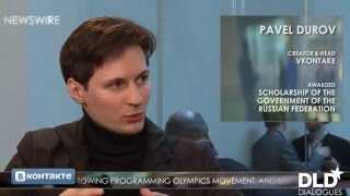 Dialogue  Pavel Durov CEO at Telegram amp Matthew Bishop  DLD12 [upl. by Halland631]