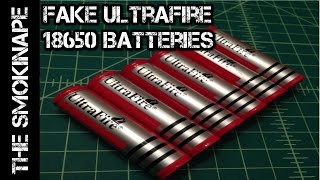 Fake Ultrafire 18650 Batteries  Show and Tell  TheSmokinApe [upl. by Illyes]