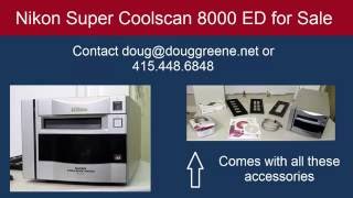 Nikon Super Coolscan 8000 ED for Sale Video shows it working with Windows 1 [upl. by Obadiah]