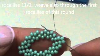 DIY Tutorial Leaf Earrings  rocailles magatama fire polished beads  sub English [upl. by Garber384]