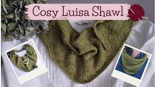 Cosy Luisa Shawl I Mini Tuch I Kleiner Schal einfacher Scarf  kleiner Scarf I Anfängerfreundlich [upl. by Yffub]