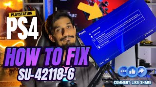 How To Fix PS4 Error SU421186 System Software Error Fixed [upl. by Ofilia]