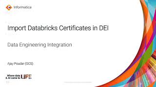 How to Import Databricks Certificates in DEI [upl. by Vincents159]