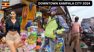 SHOCKING  Inside Downtown Kampala City Uganda 🇺🇬 2024 [upl. by Diver688]