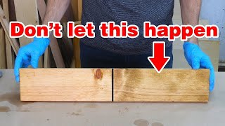 Biggest wood staining mistakes and misconceptions  Wood staining BASICS [upl. by Skrap]