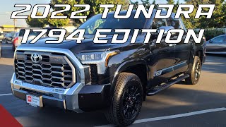 2022 Toyota Tundra 1794 Edition Overview [upl. by Aikal]