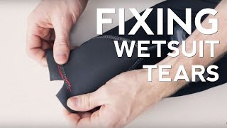 Fixing Wetsuit Tears  Quick Scuba Tips [upl. by Yatnod]