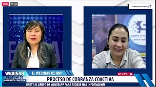 WEBINAR PROCESO DE COBRANZA COACTIVA 2DA PARTE [upl. by Aufmann]