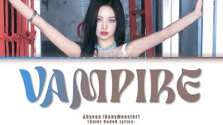 كوفر اهيون quotفامبيرquot  AHYEON Babymonster  Vampire Arabic Sub Lyrics مترجمة [upl. by Naig]