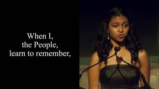 Poetry In Voice 2016 winner Marie Foolchand recites at Griffin Poetry Prize awards ceremony [upl. by Aneehsal]