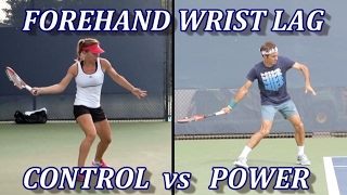 Tennis Forehand Wrist Lag Comparison  Federer vs Halep [upl. by Ruffo73]