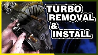 73 Powerstroke Turbo Removal and ReInstall [upl. by Nared]