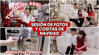 SESION DE FOTOS NAVIDEÑAS Y COMPRAS DE NAVIDAD EN LA 99c  FT Midea Flexify Oven [upl. by Adim]