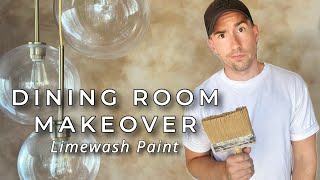 This DID NOT go as planned  TwoTone Limewash Paint  DINING ROOM MAKEOVER [upl. by Cherie]