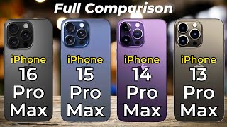 iPhone 16 Pro Max vs 15 Pro Max vs 14 Pro Max vs 13 Pro Max 🔥 Full Specs Comparison [upl. by Formenti]