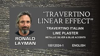 Travertino linear effect with metallic silver highlights [upl. by Zaremski]