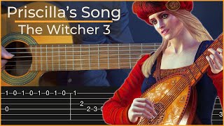 Priscillas Song  The Witcher Simple Guitar Tab [upl. by Fink]