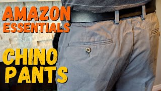 Amazon Essentials Mens Chino Pants Overview [upl. by Jandel497]