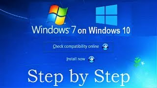 How to Install Windows 7 on Windows 10 without CD DVD and USB flash drive Complete Tutorial [upl. by Fital]