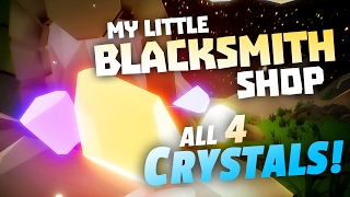 HOW TO FIND ALL CRYSTALS  Little Blacksmith Shop Gameplay  Finding Secret Crystal  Blacksmith [upl. by Vey]