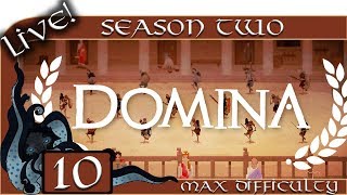 Domina Gladiator Management Sim  Season Two Live  10  Max Difficulty  Let’s Play  Gameplay [upl. by Petit870]