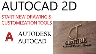 AUTOCAD  How To Start New Drawing in AutoCAD  Customization Tools [upl. by Sillad]