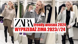 PRZEGLĄD WIOSENNYCH TRENDÓW NA WYPRZEDAŻY ZARA MIERZYMY ZIMA 202324 [upl. by Eibbor]