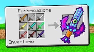 Cosa succede se UNISCI TUTTE LE SPADE di MINECRAFT [upl. by Yenruoc]