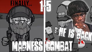 Deimos IS BACK TO ATTACK  Madness Combat Dedmos Adventure Reaction 15 [upl. by Shutz]