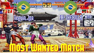 FT10 kof97 NeguinJpa BR vs FKTHEKILLA BR King of Fighters 97 Fightcade Sep 9 [upl. by Heimer728]