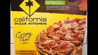 California Pizza Kitchen Sicilian Recipe Review [upl. by Danila]