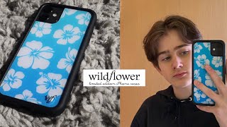 UNBOXING WILDFLOWER CASE case review [upl. by Yekram]