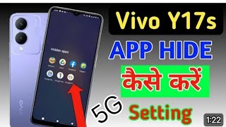 How to hide apps in Vivo y17sVivo y17s me app hide kaise kare app hide setting [upl. by Lehsar555]