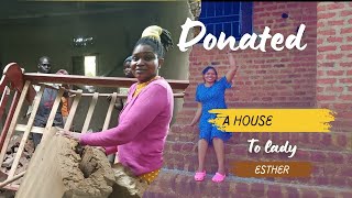 How a Ugandan You Tuber are building houses for her vulnerable community member lady Esthers house [upl. by Anerahs240]