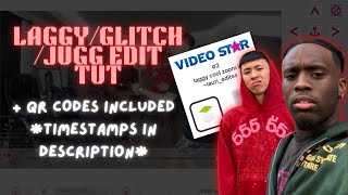 jugglaggyglitch edit tutorial on videostar  qr codes included [upl. by Alehcim442]