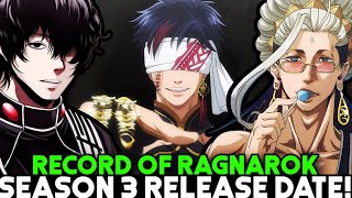 RECORD OF RAGNAROK SEASON 3 RELEASE DATE  Situation [upl. by Arteid]