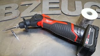 Milwaukee M12 cordless soldering iron tool review [upl. by Witherspoon]