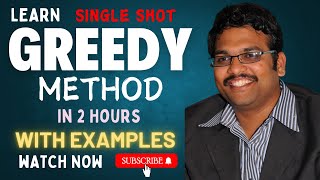 Learn Greedy Method with Examples in 2 Hours  Design and Analysis of Algorithms  DAA [upl. by Korrie451]