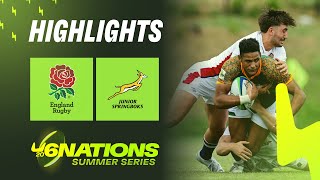 HIGHLIGHTS  England v South Africa  U20 Six Nation Summer Series [upl. by Ottilie]