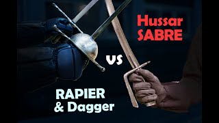 Rapier and dagger vs Hussar Sabre  Weapon Confrontations [upl. by Ecniuq]