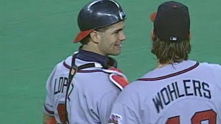 1995 NLCS Gm2 Wohlers fans Morris to seal 62 win [upl. by Mariquilla]