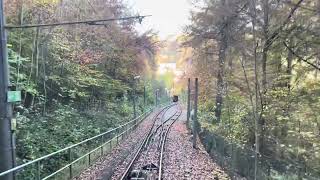 Führerstandsmitfahrt mit der Standseilbahn in Stuttgart standseilbahn [upl. by Anohr]