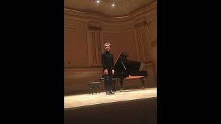 Alexandre Kantorow plays in Carnegie Hall New York [upl. by Dorkus]