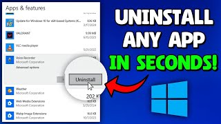 How To Uninstall Apps On Windows 10  How To Delete Apps In Laptop [upl. by Afton420]