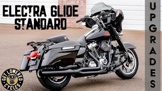 2020 Harley Electra Glide Standard Upgrades  Kraus Bars Thrashin Floorboards PM Air Cleaner [upl. by Ispep]