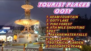 OOTY  PLACES TO VISIT IN OOTY  QUEEN OF HILL STATION [upl. by Clymer]